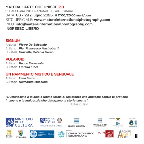 POLAROID | SIGNUM | UN RAPIMENTO MISTICO E SENSUALE - MATERA L'ARTE CHE UNISCE 2.0