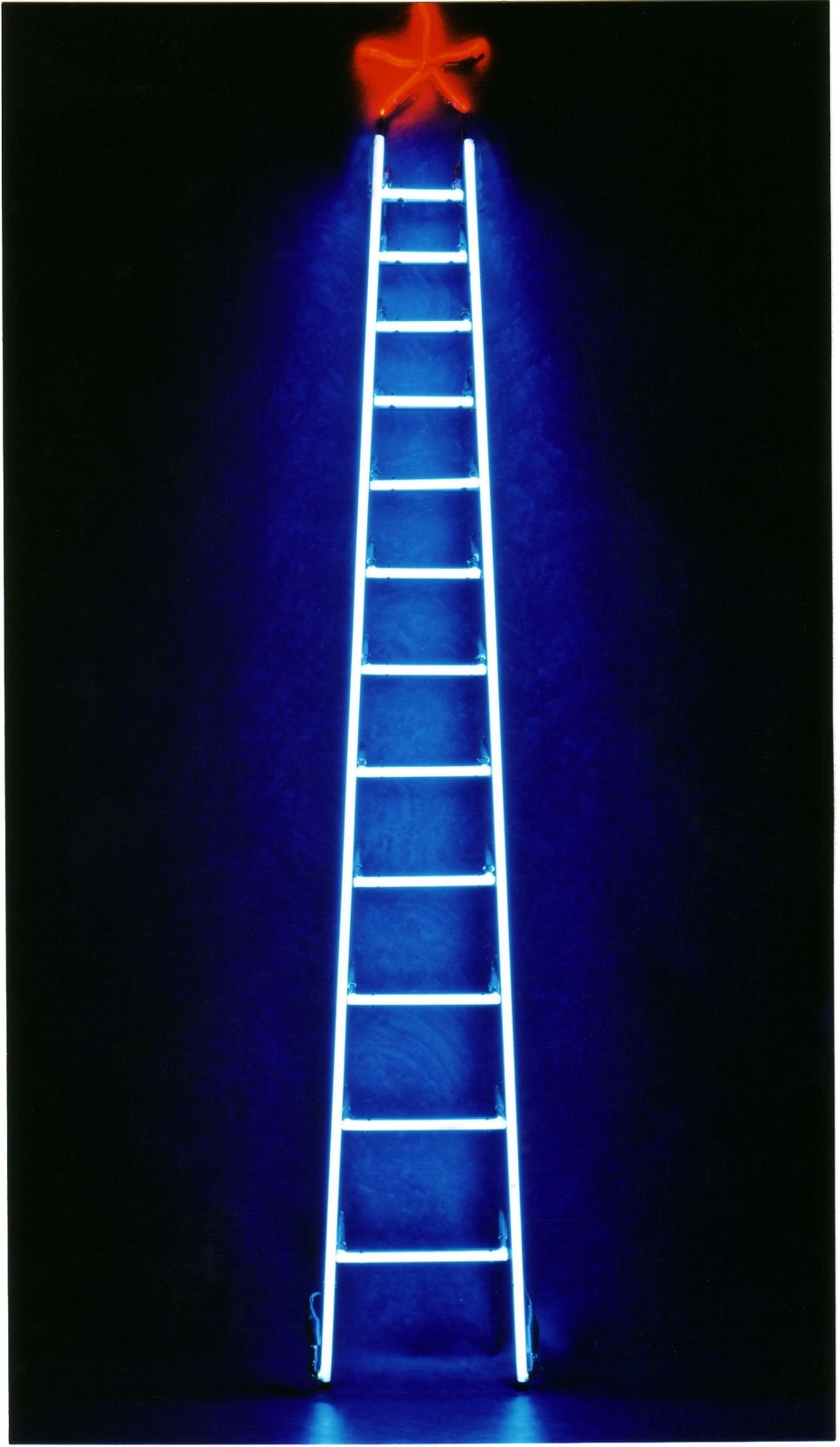 SCALINATELLA . 1999 - Tubi al neon su struttura in ferro, cm.230 x 30
Collezione Maristella Buonsante, Bari