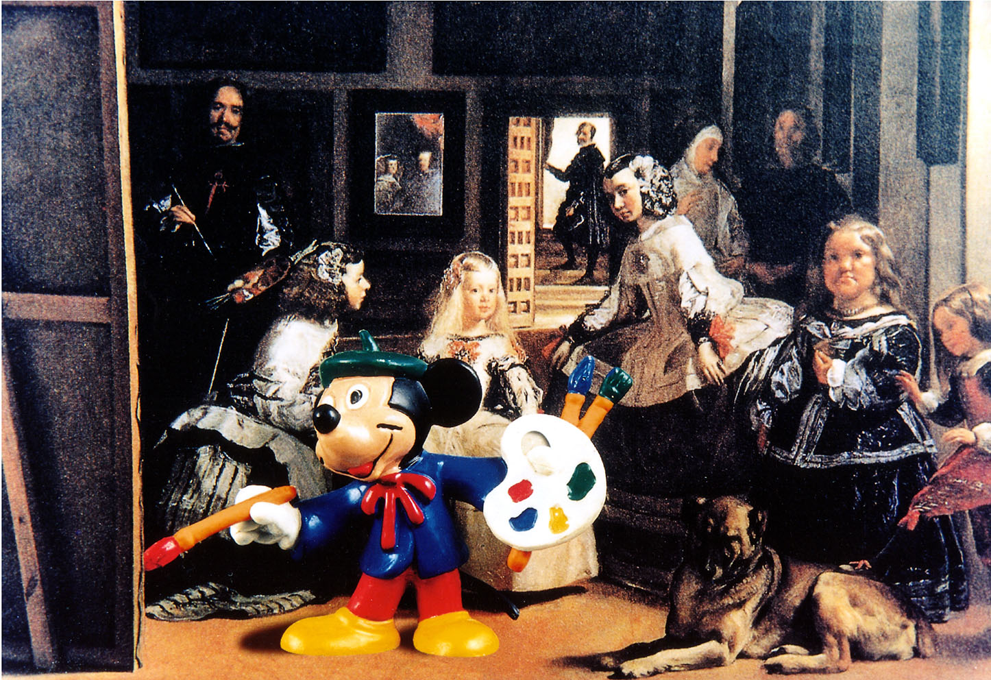VELAZQUEZ & MICHEY MOUSE . 1997 - Fotografia su tela, cm.100 x 120
Opera disponibile alla vendita.